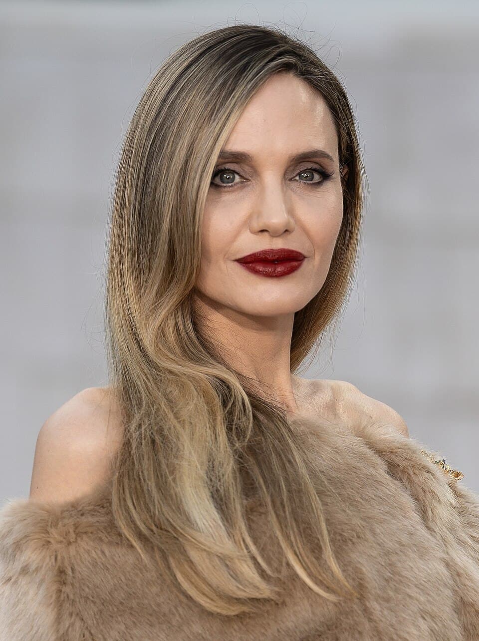 Angelina Jolie showcasing magnetic beauty and Hollywood presence